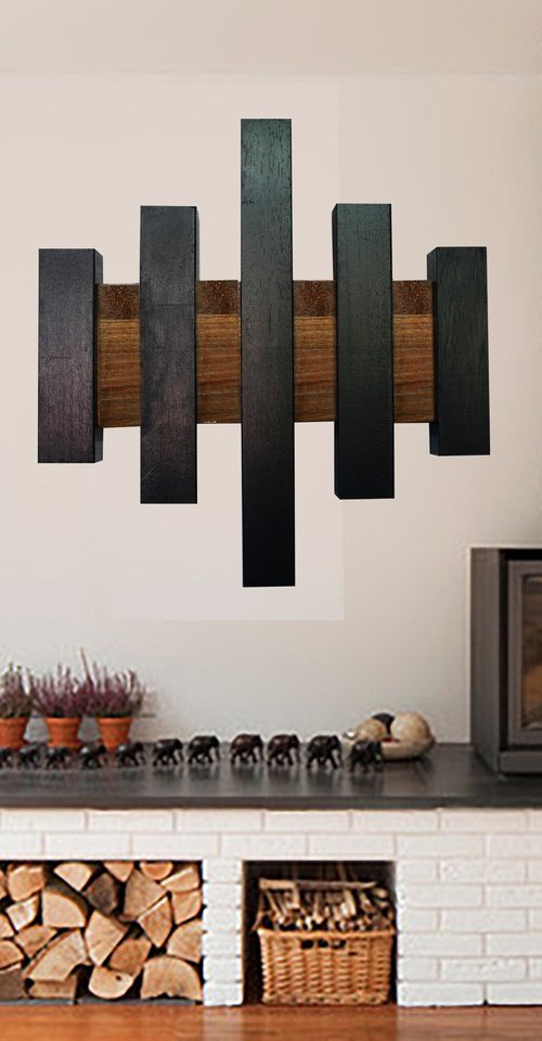 Oak and Walnut Wall Art by Susan Wooler