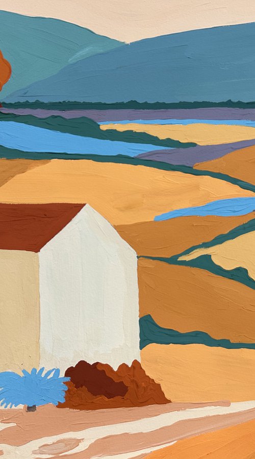 Golden Landscape 2 by Irina Anis