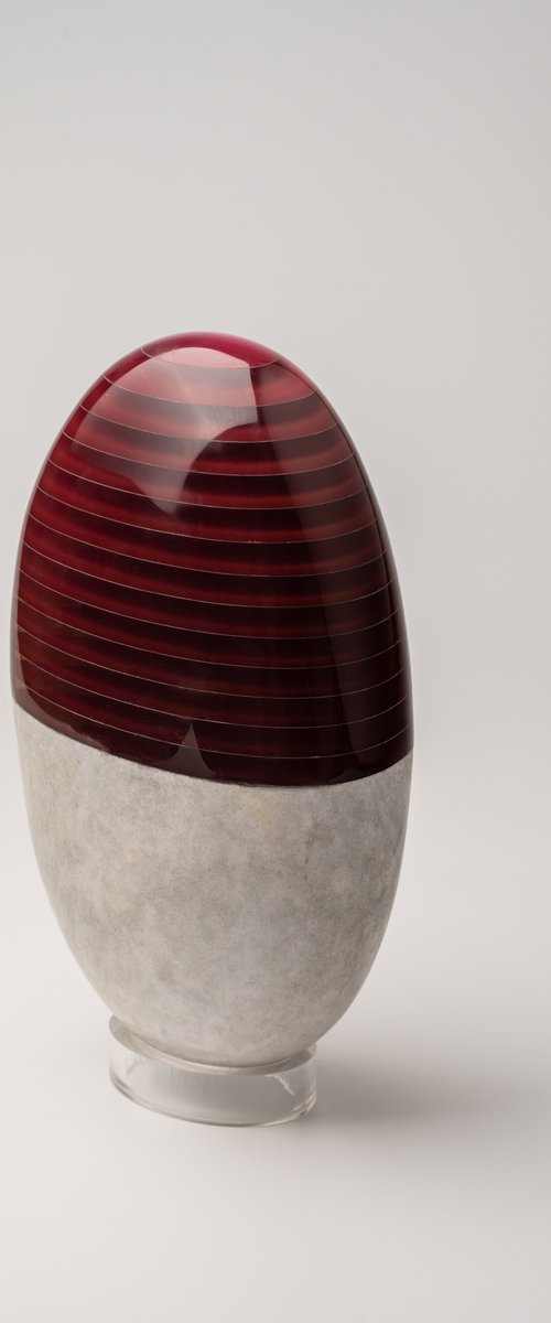 Oval Shingle Purple by George Tilelis