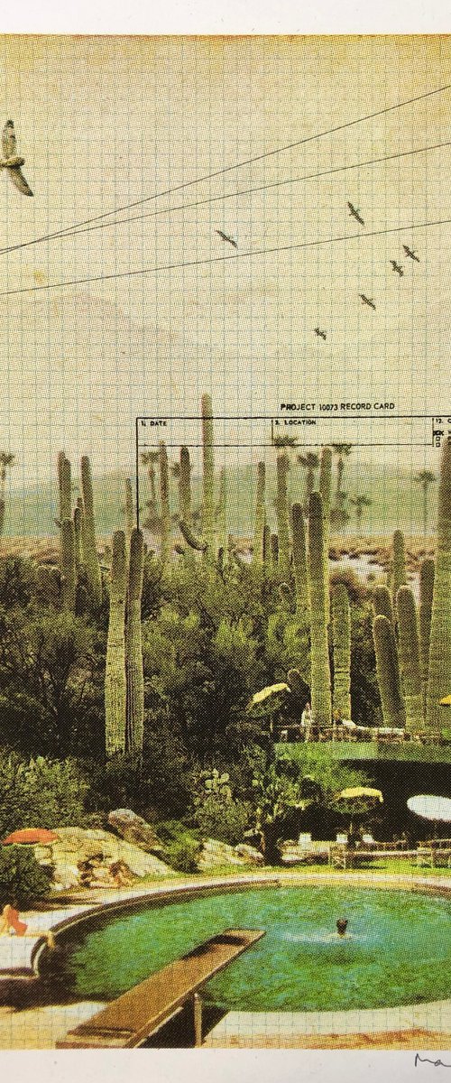 At the Foot of the Cacti Mini by Maxine Gregson