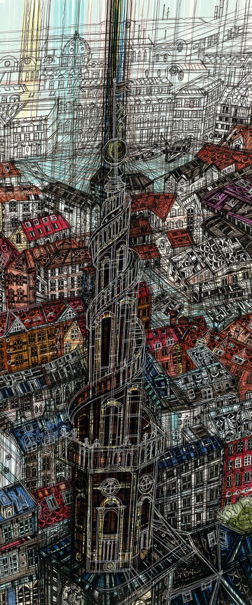 Copenhagen Rooftops by Maria Susarenko