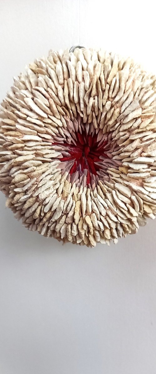 Christmas ball in red by Emanuela Camacci