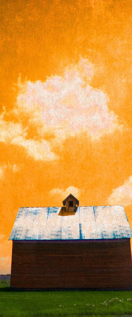 Unitled (Barn with Orange Sky) by Robert Tolchin