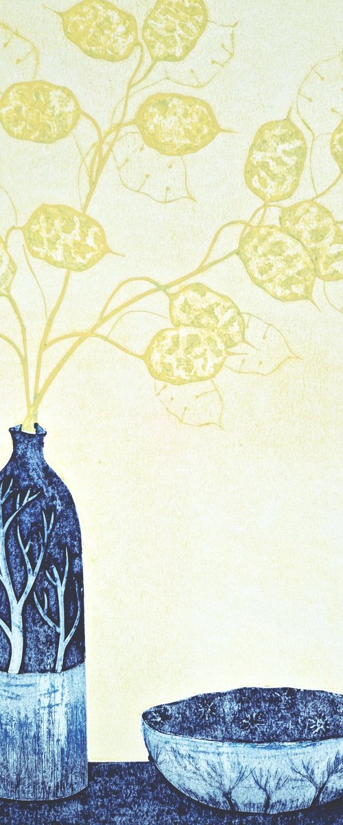 Vase With Honesty by Jo Biggadike