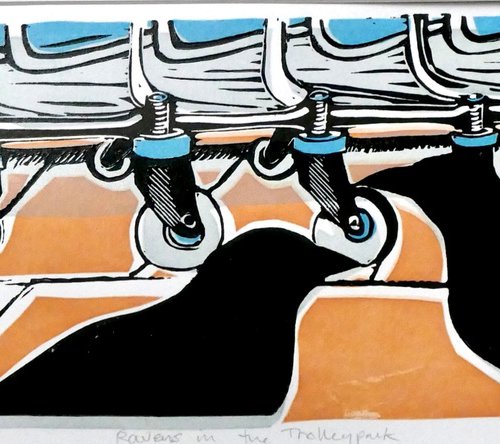 Ravens in the Trolleypark by Keith Alexander