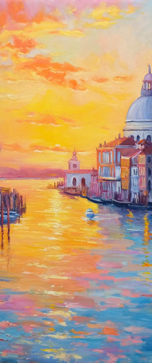 Venice Grand Canal Sunset by Behshad Arjomandi