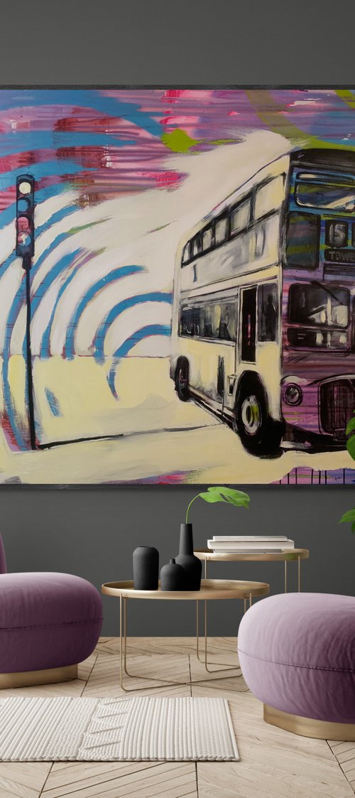 Red bus by Yaroslav Yasenev