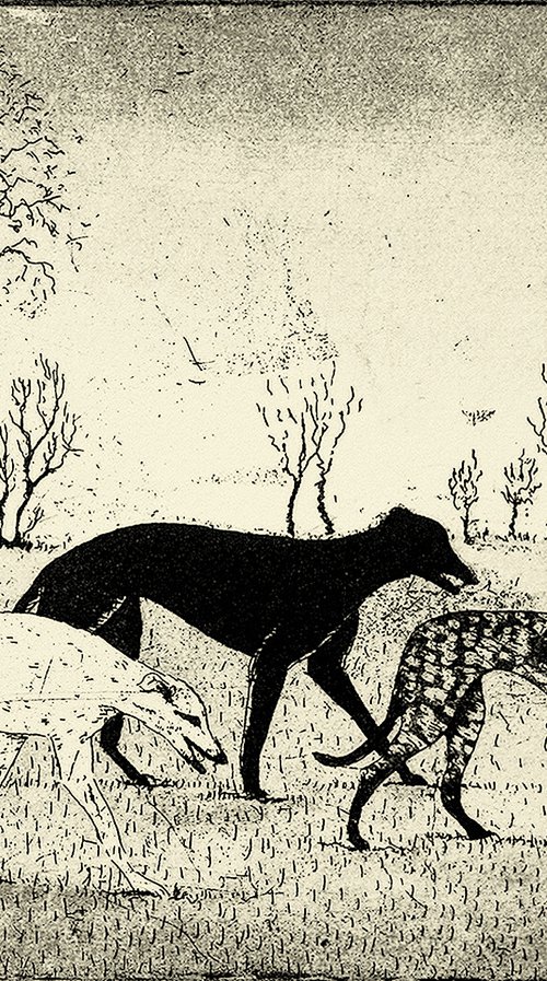 Strolling Hounds by Tim Southall