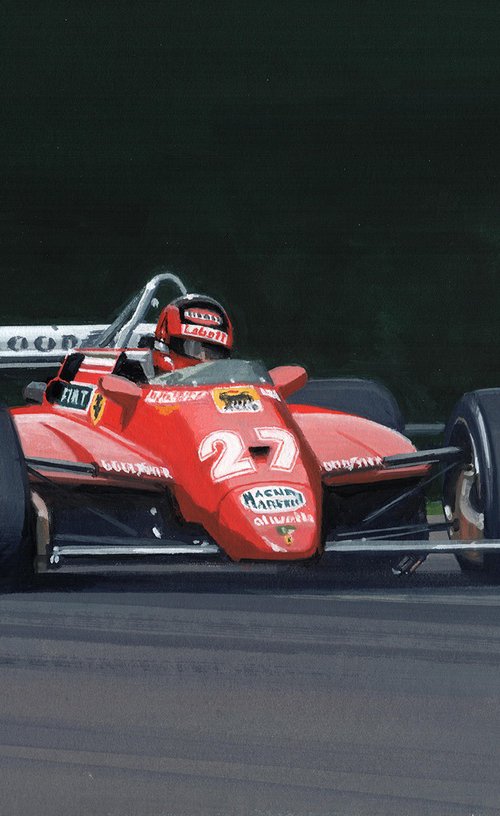 Villeneuve / Ferrari - 1982 by Martin Tomlinson