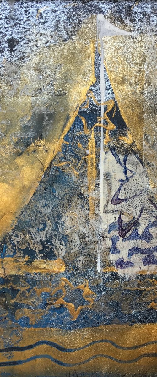 Little Boat Blue by Maxine Anne  Martin