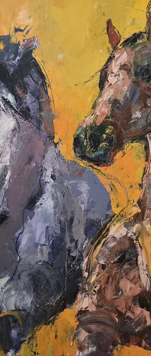 Horses and Sweat by Carlos Delgado