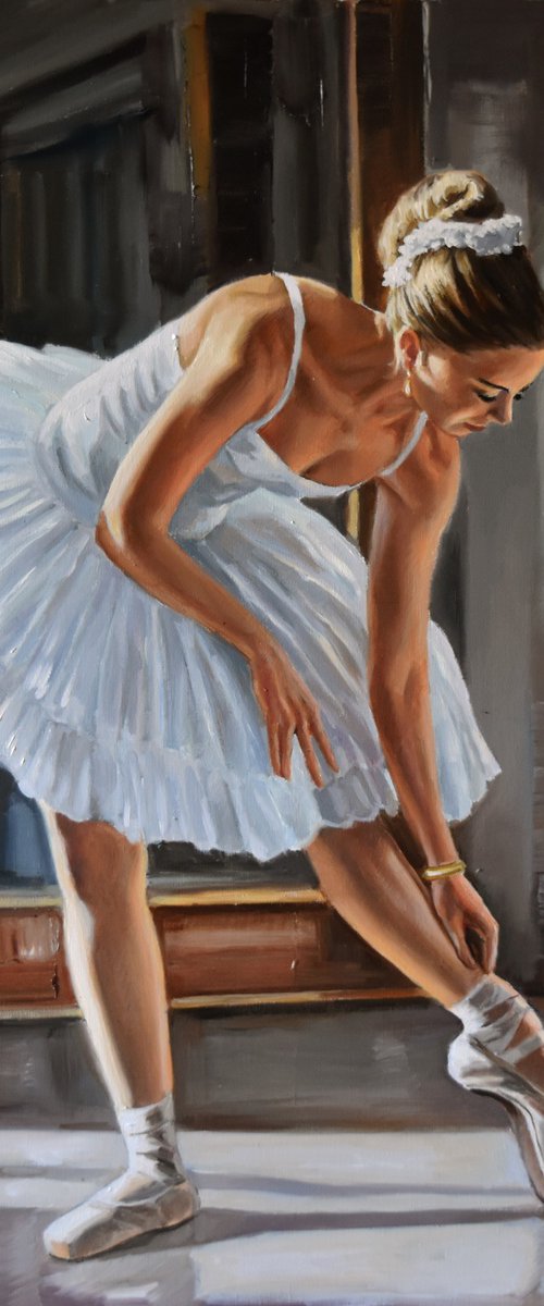 Preparing for ballet classes by Serghei Ghetiu