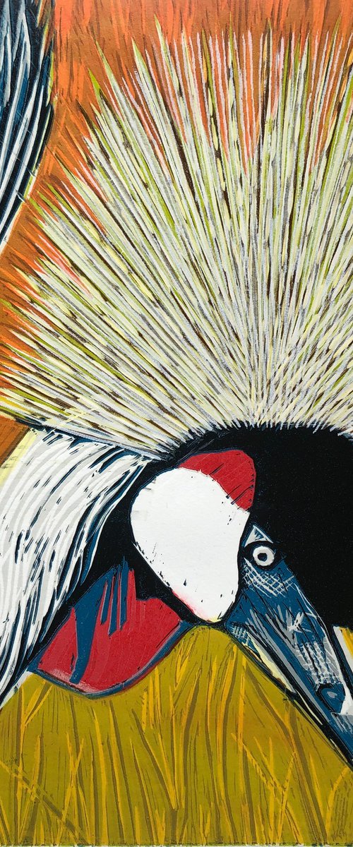 Crowned Crane, Masai Mara by Marian Carter