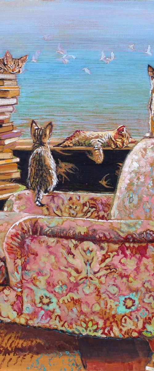 Lounge cats #2 by Timothy Adam Matthews