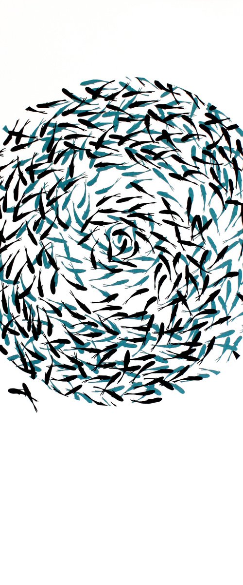 Whorl (Teal) by Kath Edwards